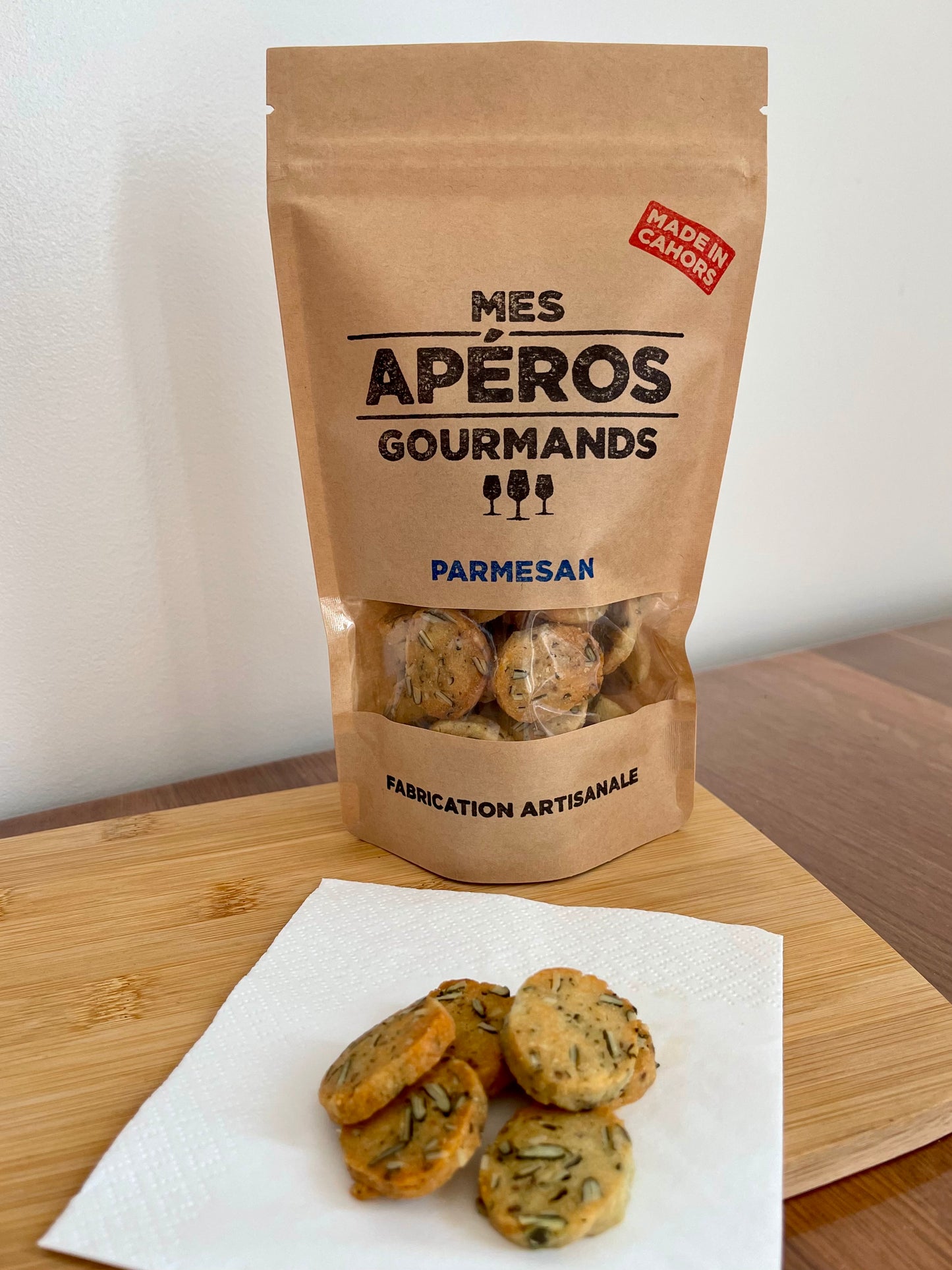 Biscuits pour l’apéritif - Parmesan/Graines de courge