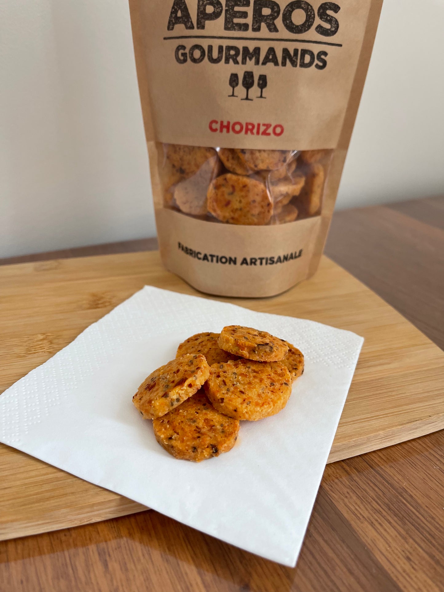 Biscuits pour l’apéritif - Chorizo/Emmental